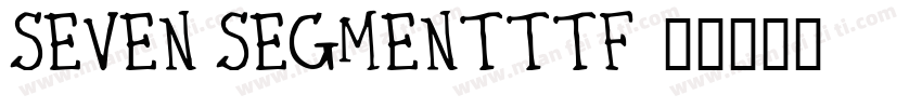 Seven Segmentttf字体转换